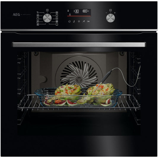AEG Series 5000 GA5CB50FAB SurroundCook Built In Electric Single Oven Gloss Black