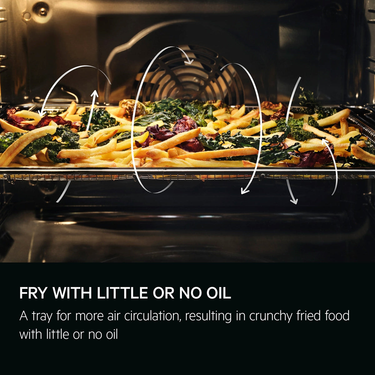 AEG Series 5000 GE7CP61FB SurroundCook Catalytic Built In Electric Double Oven Gloss Black