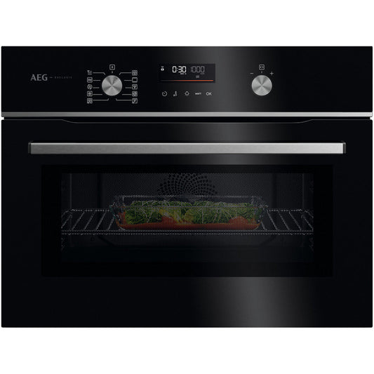 AEG Series 6000 GK6NK40FB CombiQuick Microwave and Built-in Oven Black