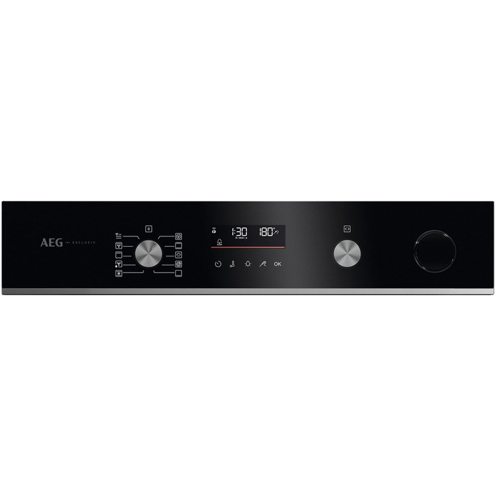 AEG Series 6000 GR6PB52FSB SenseCook with SteamCrisp Pyrolytic Self Clean Built-in Oven