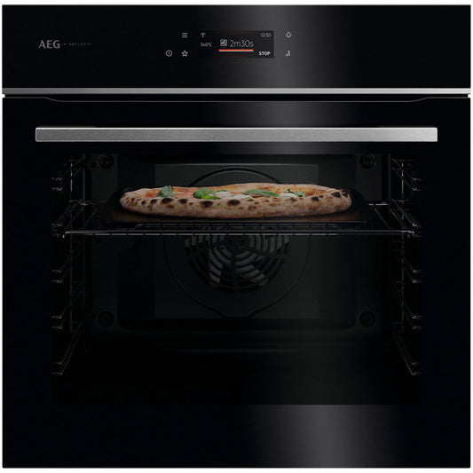 AEG Series 7000 GX7PB63FSB MealAssist with PizzaExpert Pyrolytic Self Clean Built-in Oven Black