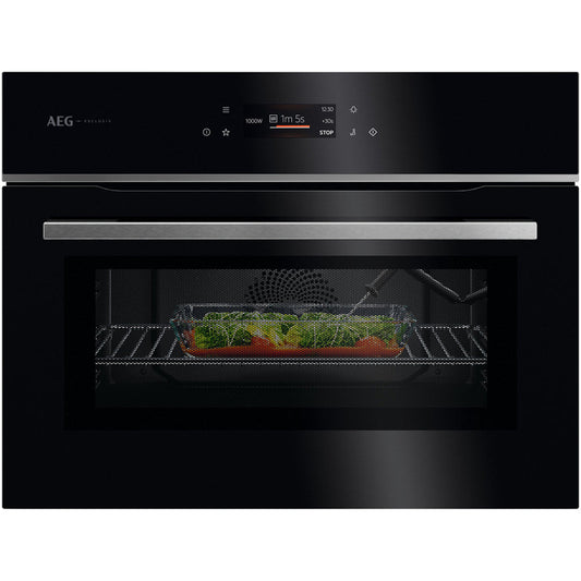 AEG Series 8000 GK7NK62FB MealAssist Built-In Compact Combination Microwave Oven Black