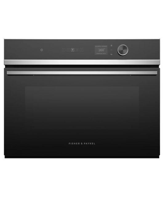 Fisher and Paykel OM60NDLX1 Series 7 Contemporary Compact Combi-Microwave Built-In Oven Stainless Steel