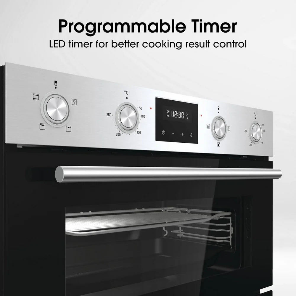 Hisense BID99222CXUK Built In Electric Double Oven Stainless Steel - A Rated