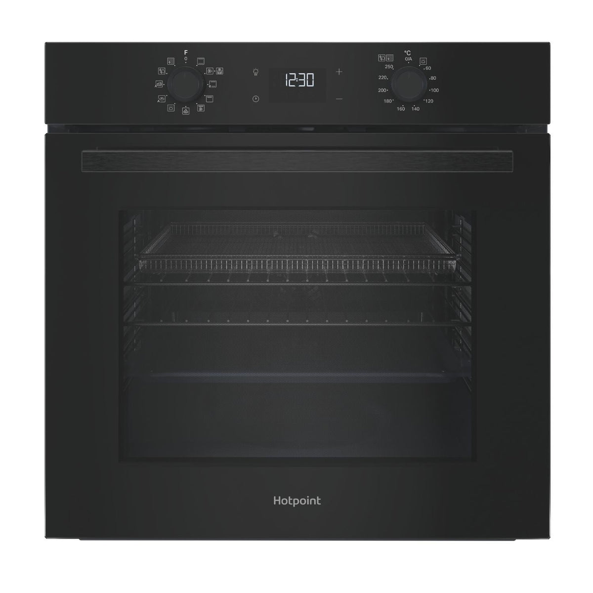 Hotpoint HO458CFBUK Class 2 Built-in Electric Single Oven with Air Fry Black