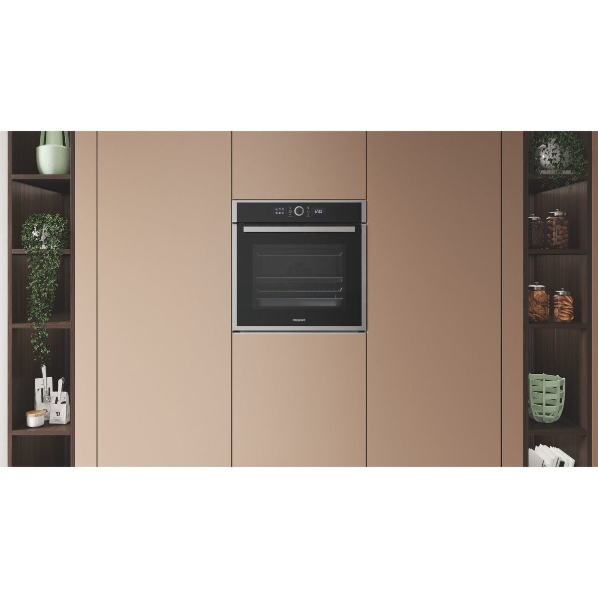 Hotpoint HOI4S8HM0XUK Built In Electric Single Oven With Air Fryer Stainless Steel