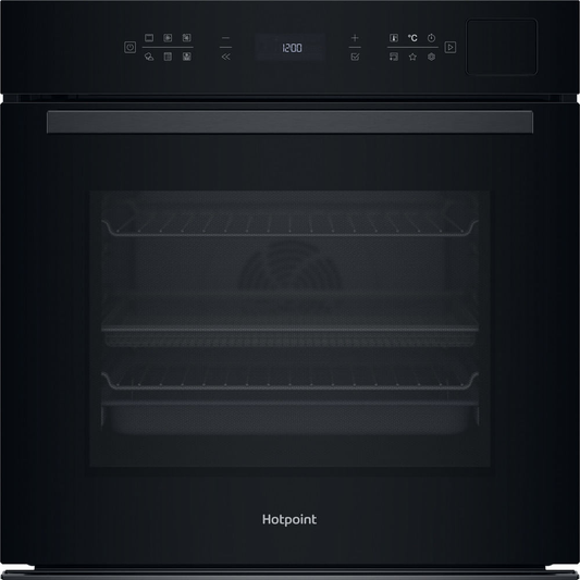 Hotpoint HOI6A8PT1SBUK Class 6 Built-In Electric Single Oven With Pyrolytic Cleaning Black