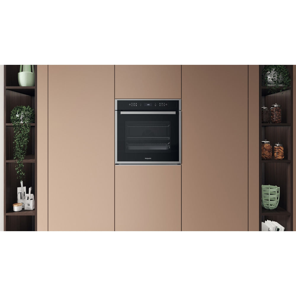 Hotpoint HOI6A8PT1SXUK Class 6 Built-In Electric Single Oven With Pyrolytic Cleaning Stainless Steel