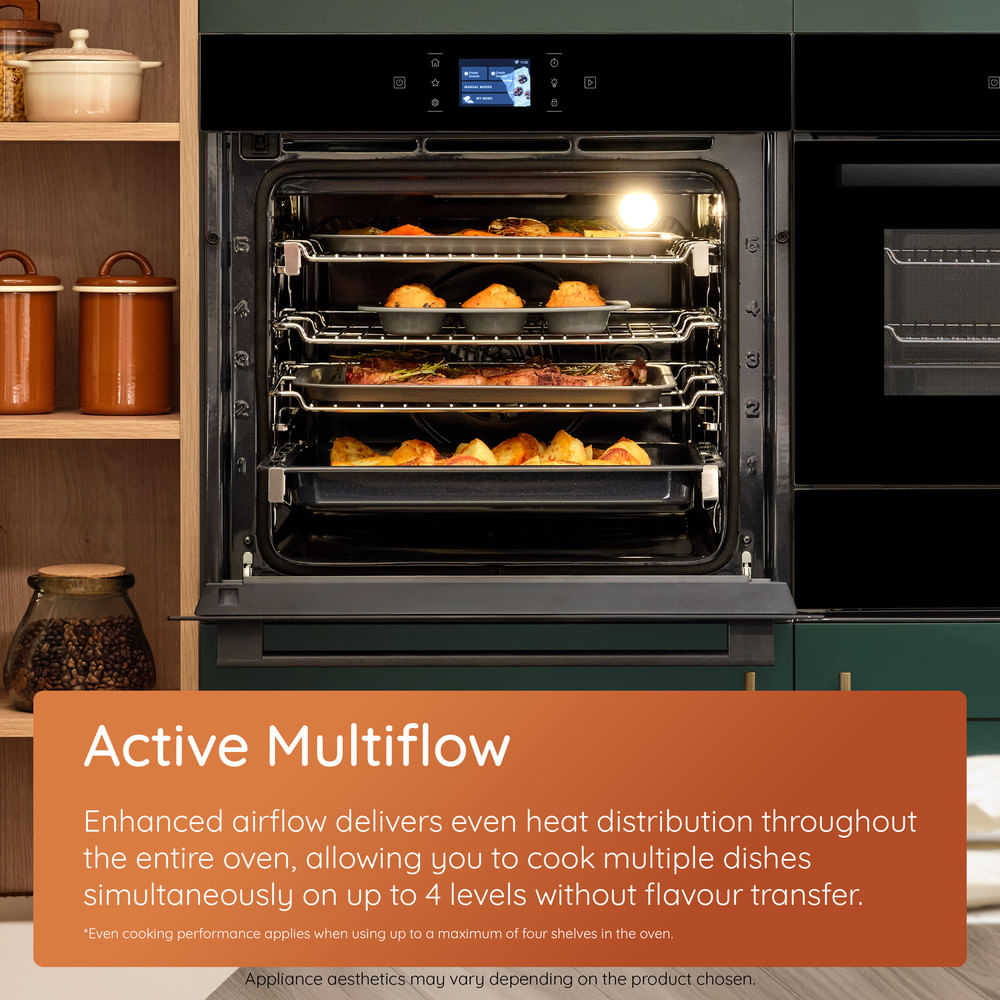 Hotpoint HOI6A8PT1SXUK Class 6 Built-In Electric Single Oven With Pyrolytic Cleaning Stainless Steel