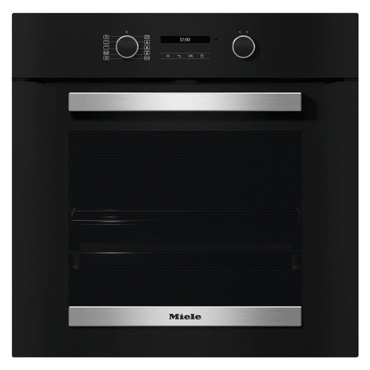 Miele H 2465 BP Built-In Electric Single Oven with Pyrolytic Cleaning Black - A+ Rated