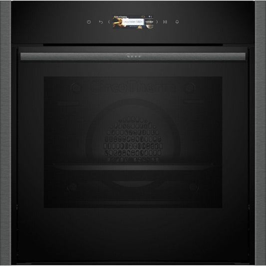 Neff B54CR31G0B N70 Slide and Hide Built-In Electric Single Oven Graphite Grey