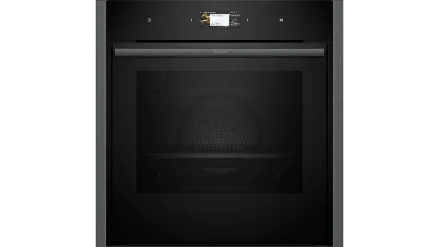 Neff B64CS71G0B N90 Slide and Hide Built-In Electric Single Oven Graphite
