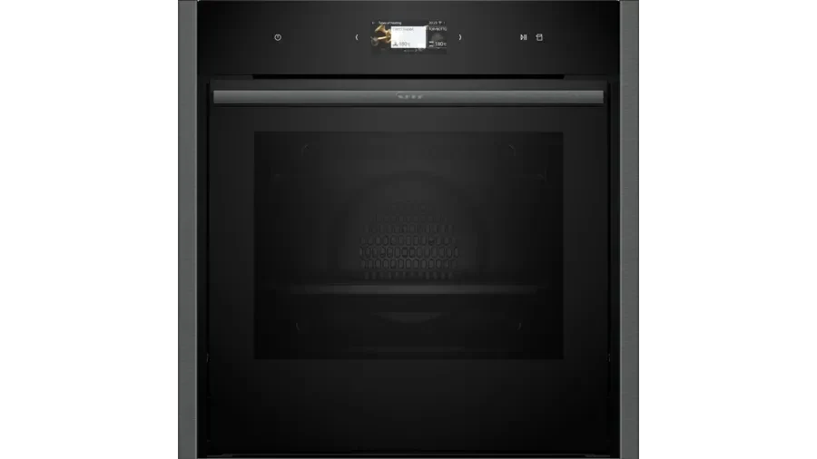 Neff B64VS71G0B N90 Slide and Hide Built-In Electric Single Oven Graphite