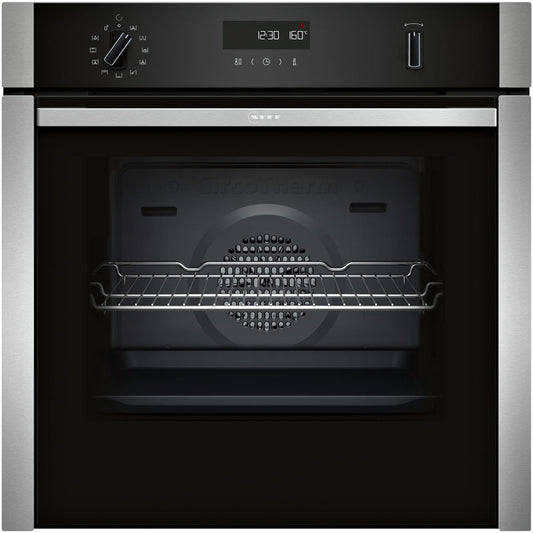 Neff B6ACH7AN7B N50 Slide and Hide Built In Self Cleaning Single Electric Oven Stainless steel