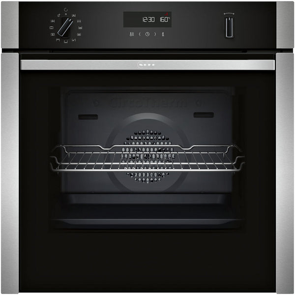 Neff B6ACH7AN7B N50 Slide and Hide Built In Self Cleaning Single Electric Oven Stainless steel