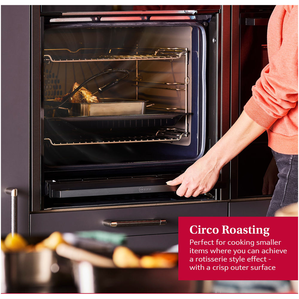 Neff B6ACH7AN7B N50 Slide and Hide Built In Self Cleaning Single Electric Oven Stainless steel